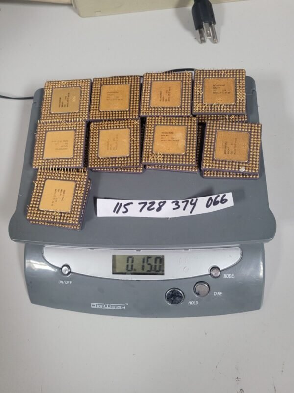 Ceramic CPU Scrap with gold pins - Image 2