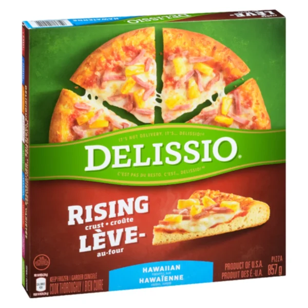 Delissio Frozen Rising Crust Pizza Hawaiian 12 Inch 857 g - Image 2