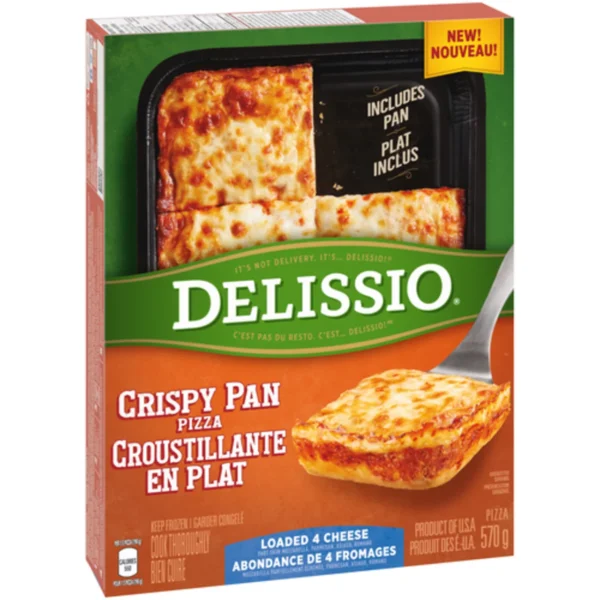 Delissio Frozen Pizza Crispy Pan 4-Cheese 570 g - Image 2
