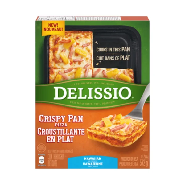 Delissio Crispy Pan Frozen Pizza Hawaiian 572 g