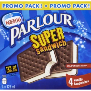 Nestlé Parlour Frozen Dessert Super Sandwich 4 x 125 ml