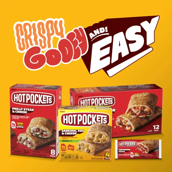 Hot Pockets Sausage Egg and Cheese, Frozen Snacks, Air Fryer Snacks, 8g Protein, 4PK 17 oz - Image 6