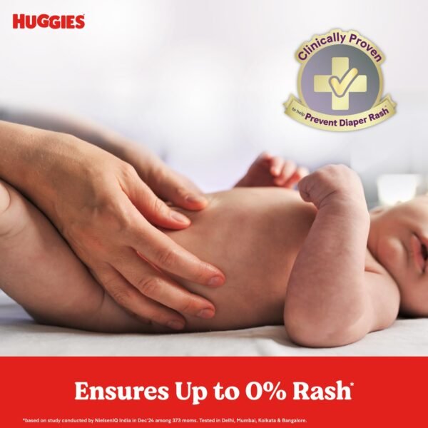 Huggies Complete Comfort Wonder Pants | Pant Style Baby Diapers New Born / XS Size, 24 Count |Fastest Absorbing Diaper, Patented Dry Xpert Channel, Ideal for 0-5 Kgs - Image 3
