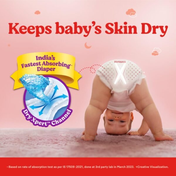 Huggies Complete Comfort Wonder Pants | Pant Style Baby Diapers XXL Size, 48 Count |Fastest Absorbing Diaper, Patented Dry Xpert Channel, Ideal for 15 to 25 Kgs - Image 3