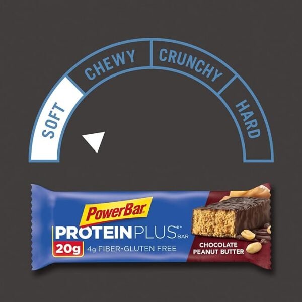 PowerBar Protein Plus Bar, Chocolate Peanut Butter, 2.12 Ounce (15 Count) (Packaging May Vary) - Image 5
