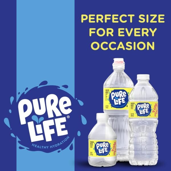 Nestle Pure Life Purified Water, 16.9 oz, 24 Bottles - Image 2