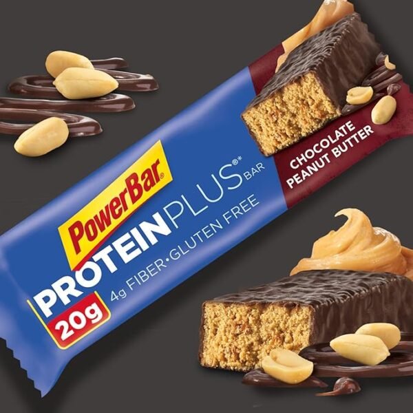 PowerBar Protein Plus Bar, Chocolate Peanut Butter, 2.12 Ounce (15 Count) (Packaging May Vary) - Image 2