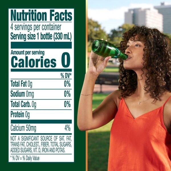 Perrier Sparkling Natural Mineral Water, 11 Oz Glass Bottles - (Pack of 12) - (Total of 132 Fl Oz) - Image 3