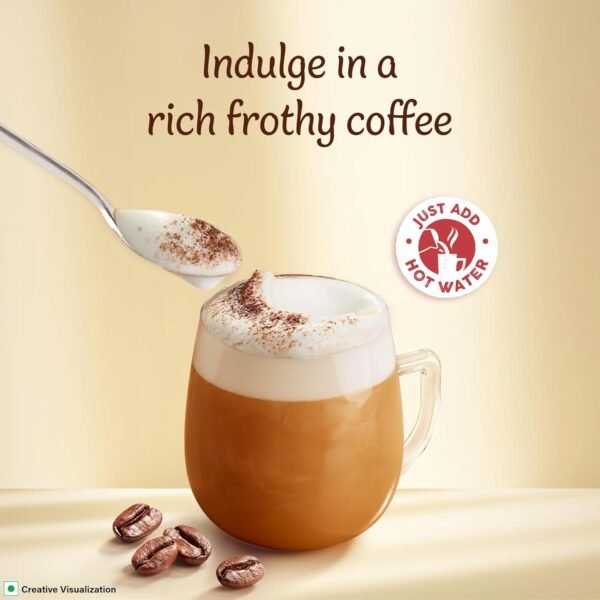 Nescafe Cappuccino | Frothy Delicious Coffee | Instant Coffee Premix Powder Just Add Hot Water | 125g - Image 7