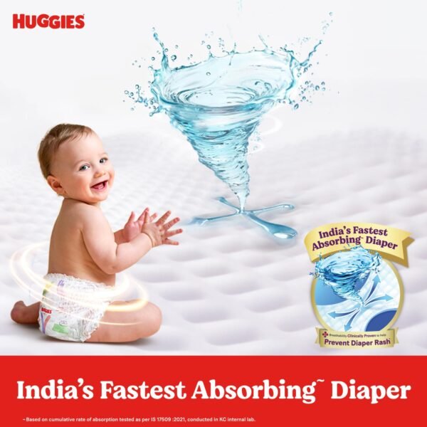 Huggies Complete Comfort Wonder Pants | Pant Style Baby Diapers XXL Size, 48 Count |Fastest Absorbing Diaper, Patented Dry Xpert Channel, Ideal for 15 to 25 Kgs - Image 7