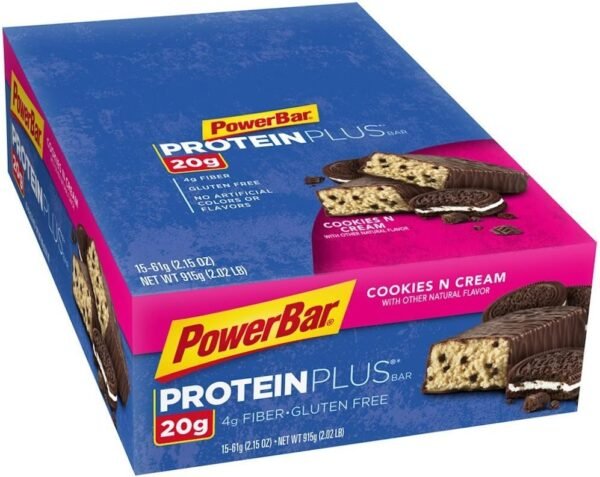 PowerBar Protein Plus Bar, Chocolate Peanut Butter, 2.12 Ounce (15 Count) (Packaging May Vary) - Image 4
