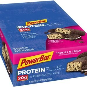 PowerBar Protein Plus Bar, Cookies & Cream, 2.15 Ounce (Pack of 15)