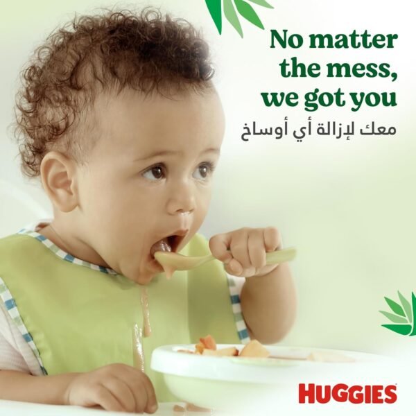 Baby Wipes Natural Care with Aloe Vera Huggies Wipes 56 Pc Kids - Image 5