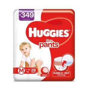 Huggies Dry Pants, Large (L) Size Baby Diaper Pants, 21 count, with Bubble Bed Technology for comfort