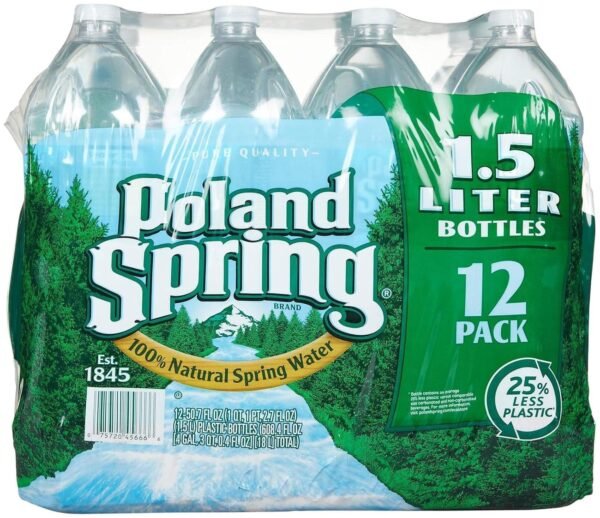 PolandSprings Spring Water, 12 Count, 50.7 Ounce