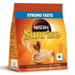 Sunrise Instant Coffee Powder|Strong Taste For The Perfect Start To Your Day|Coffee Chicory-Mix|190g /200g, Stabilo Pack, Bag