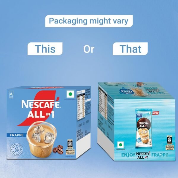 NESCAFE All in 1 Frappe | Instant Cold Coffee Premix - Just Add Cold Water | 224g (8 Sachets X 28g), Box - Image 6