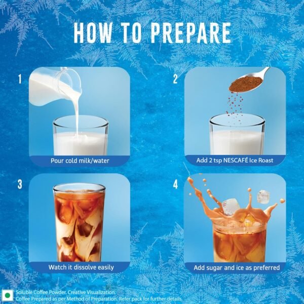 NESCAFE All in 1 Frappe | Instant Cold Coffee Premix - Just Add Cold Water | 224g (8 Sachets X 28g), Box - Image 7