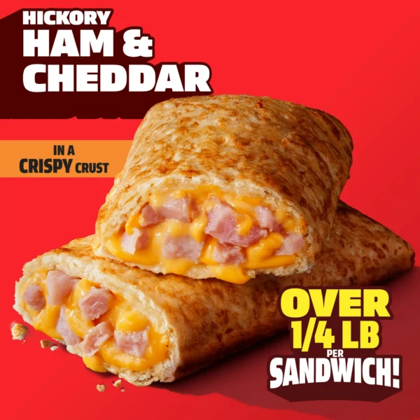 Hot Pockets Hickory Ham and Cheddar, Air Fryer Snacks, Frozen Sandwiches 4.5 oz - Image 4