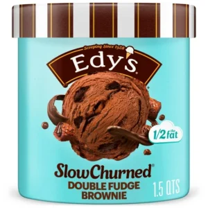 Edy's/Dreyer's Slow Churned Double Fudge Brownie Light Ice Cream, 1.5 Qt