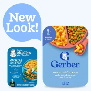 Gerber Toddler Food, Macaroni & Cheese, Mealtime for Toddler 6.6 oz