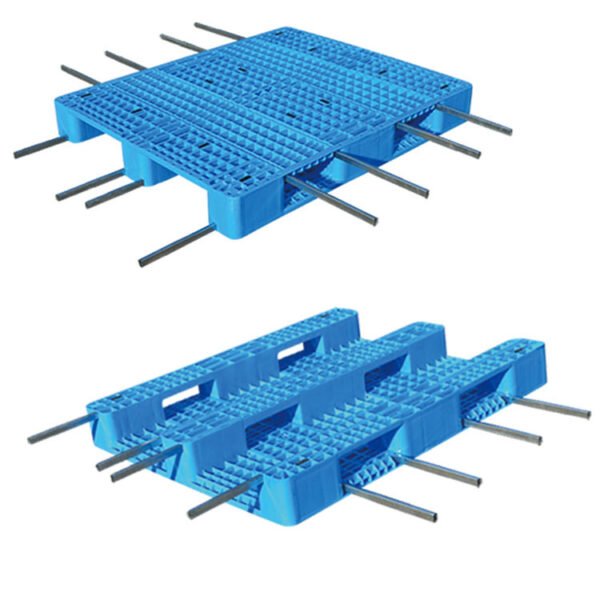 Euro Pallets 1200*800*150mm Hot Sale Steel Reinforced Epal Euro Pallets Three Runners Euro HDPE Quality Plastic Pallet - Image 2