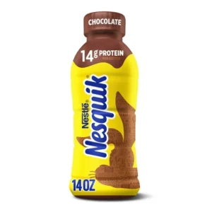 Nesquik Chocolate Low-fat Milk, Ready to Drink Low-fat Milk, Breakfast Drink, 14 fl oz