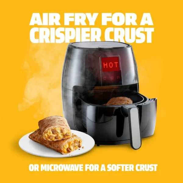 Hot Pockets Sausage Egg and Cheese, Frozen Snacks, Air Fryer Snacks, 8g Protein, 4PK 17 oz - Image 5
