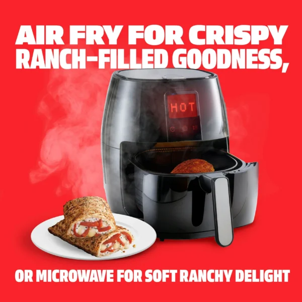 Hot Pockets Ranch Lovers Pepperoni Lovers, Hidden Valley Ranch, Sandwich Snacks, 17 oz, 4 pack (Frozen) - Image 3