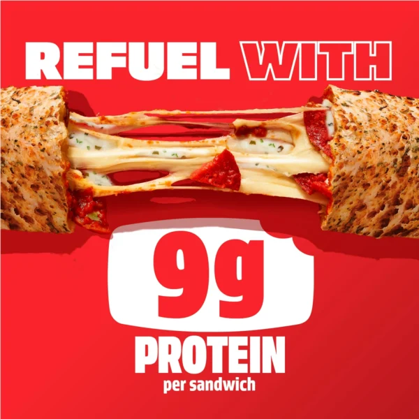 Hot Pockets Ranch Lovers Pepperoni Lovers, Hidden Valley Ranch, Sandwich Snacks, 17 oz, 4 pack (Frozen) - Image 4