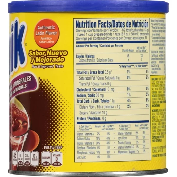 NESQUIK Chocolate Powder 14.1 oz. Canister - Image 3