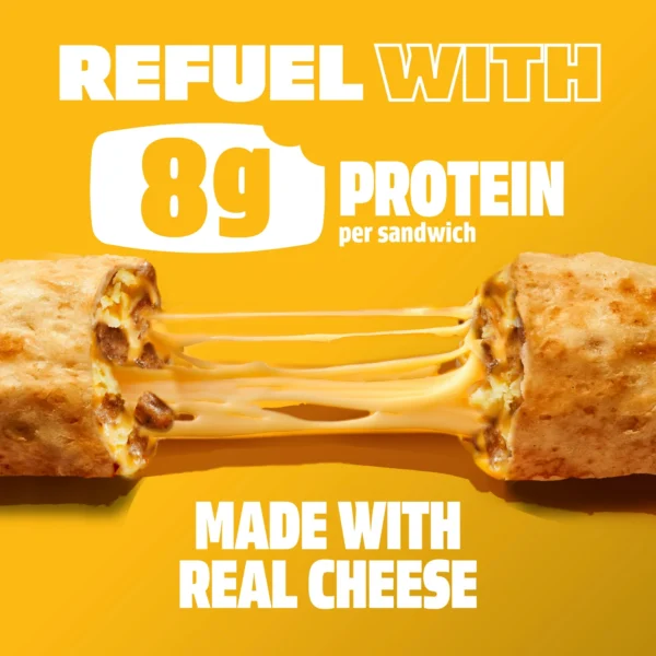 Hot Pockets Sausage Egg and Cheese, Frozen Snacks, Air Fryer Snacks, 8g Protein, 4PK 17 oz - Image 2